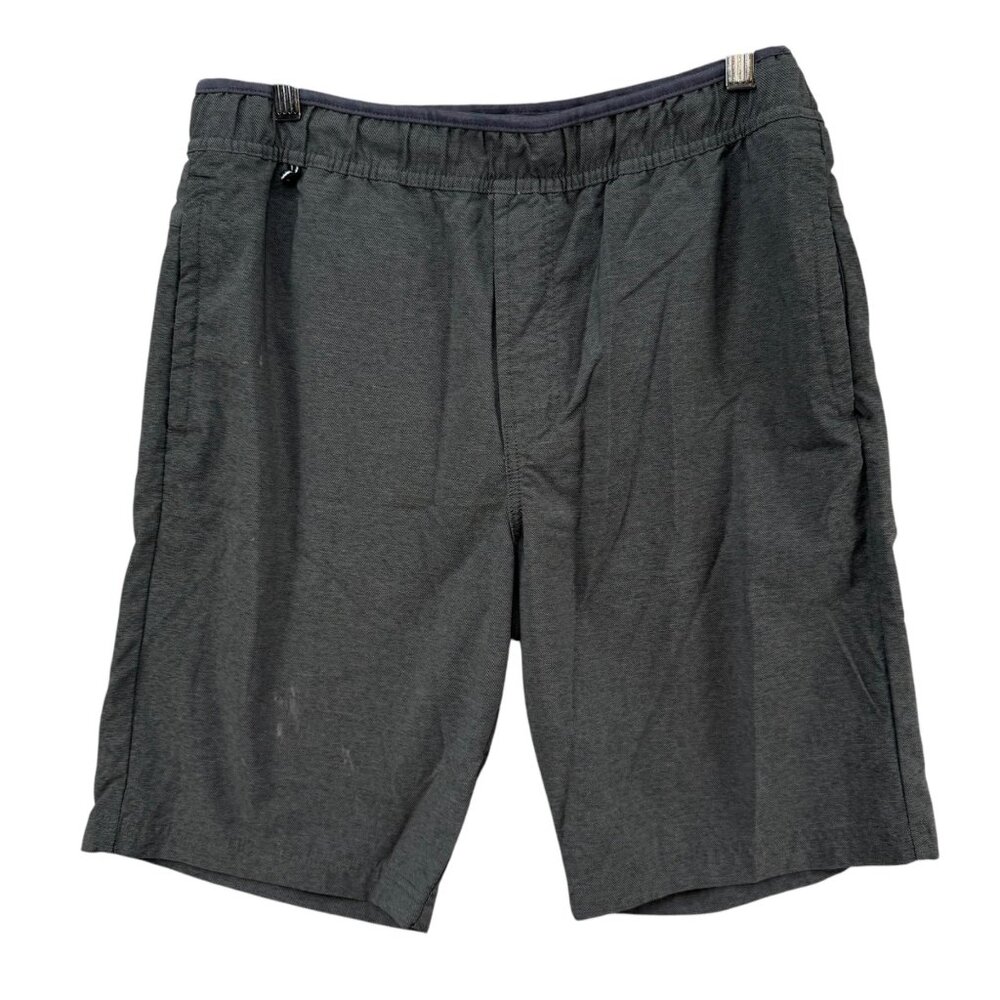 Voyager Hiking Pull On Shorts Mens Charcoal Grey Zip Pockets 9" Size M